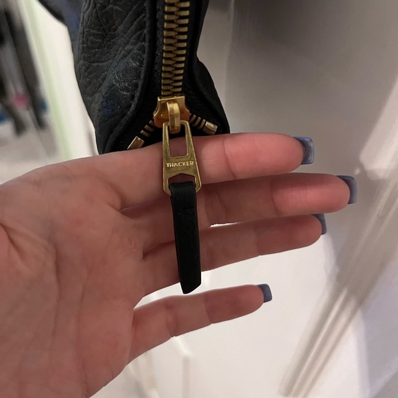 Thacker Black Leather Crossbody Bag - Picture 8 of 13